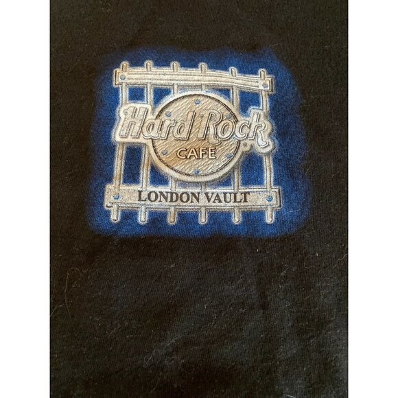 Hard Rock Cafe London Vault Shirt Adult XL Black 100% Cotton - Picture 2 of 4